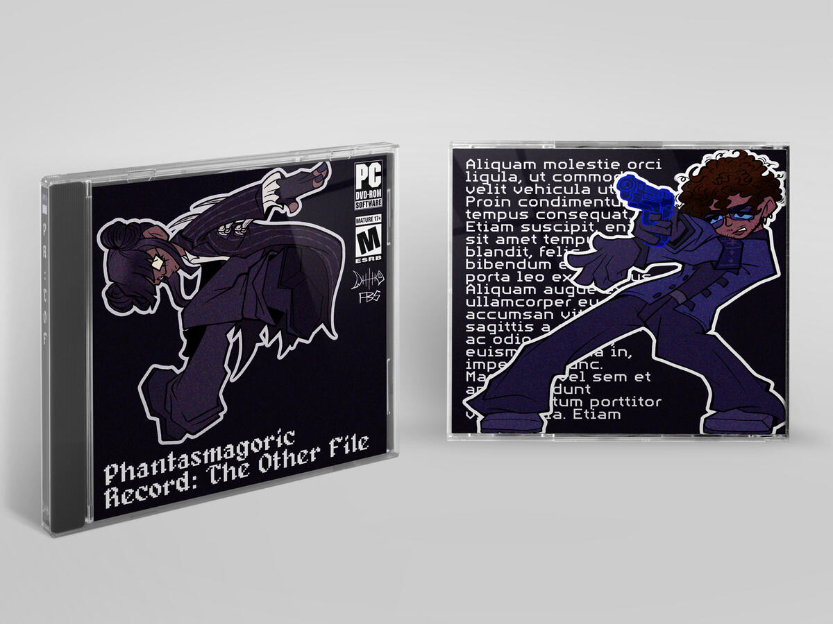 Videogame Jewel Case Design (Front &amp; Back)